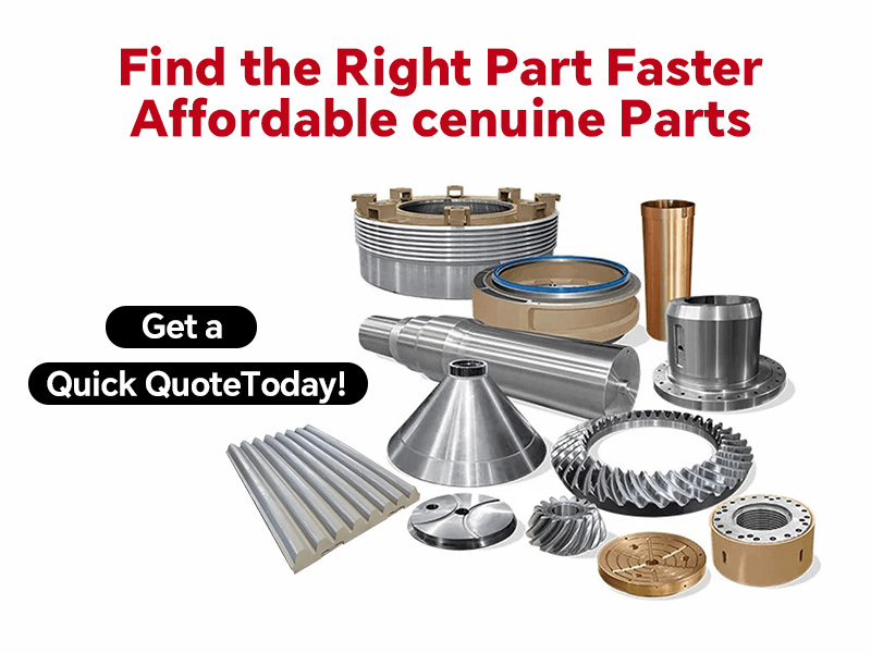All the affordable Aftermarket Parts you want for Mesto/SANDVIK/TEREX Crusher